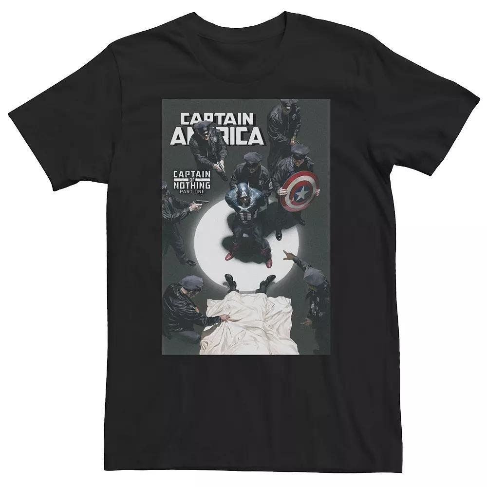 Big & Tall Marvel Comixology Captain America Captain Of Nothing Comic Tee, Men's, Size: 5XL, Black Product Image