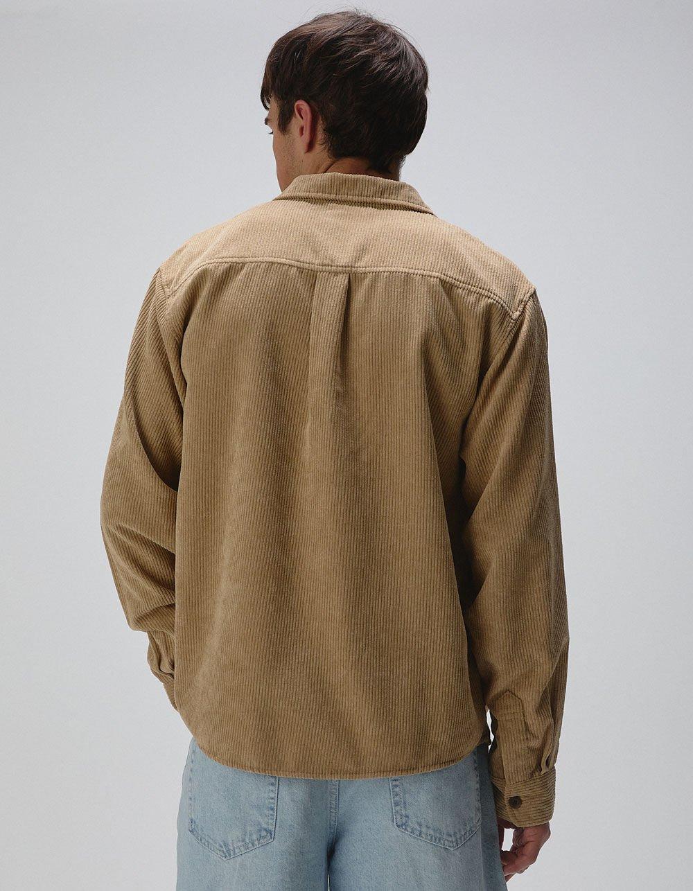 RSQ Mens Oversized Long Sleeve Corduroy Button Up Shirt Product Image