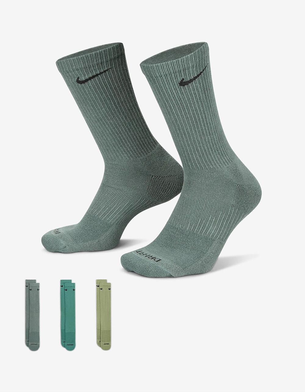NIKE Everyday Plus Cushioned 3 Pack Crew Socks - BLUE COMBO Product Image