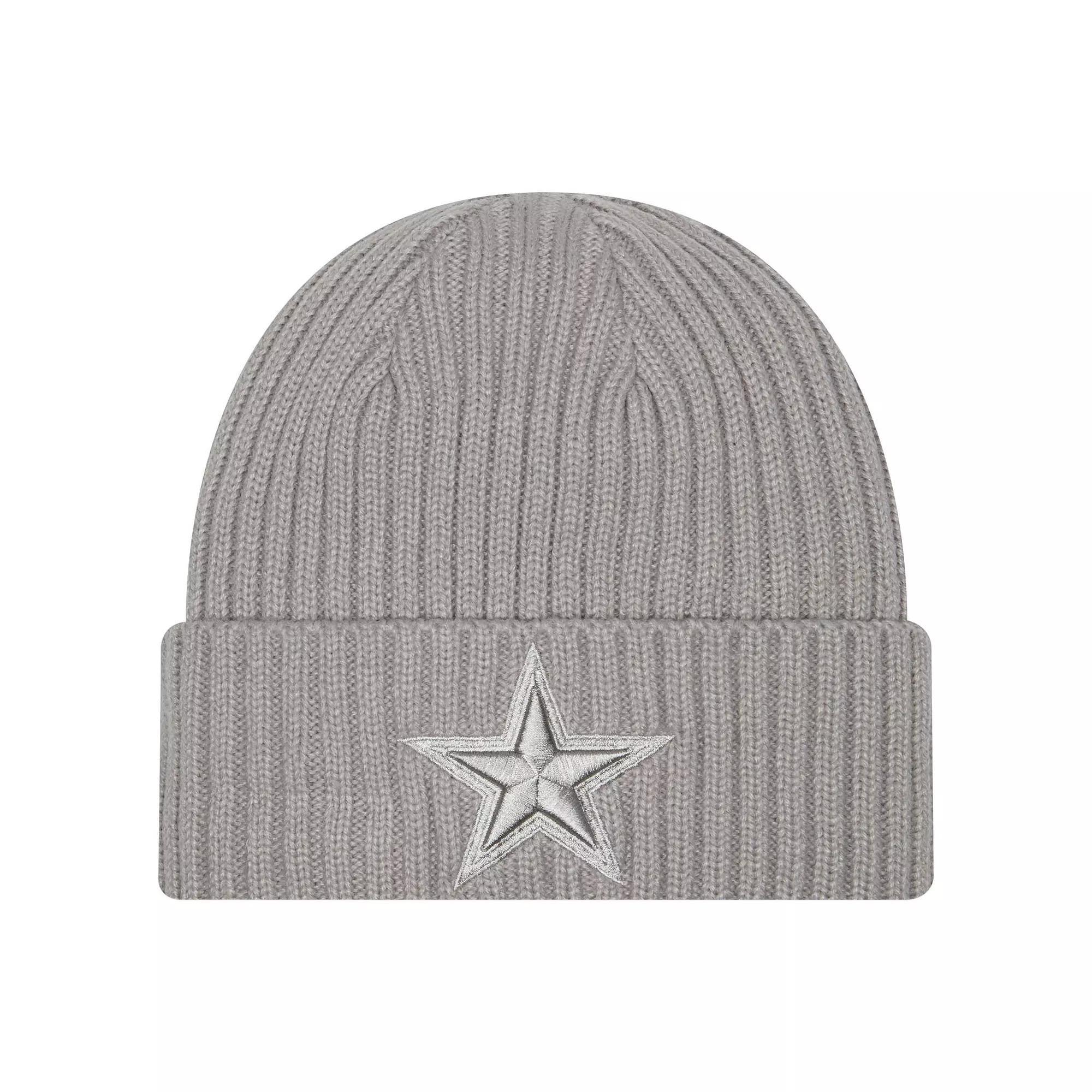 Mens New Era Gray Dallas Cowboys Color Pack Cuffed Knit Hat Product Image