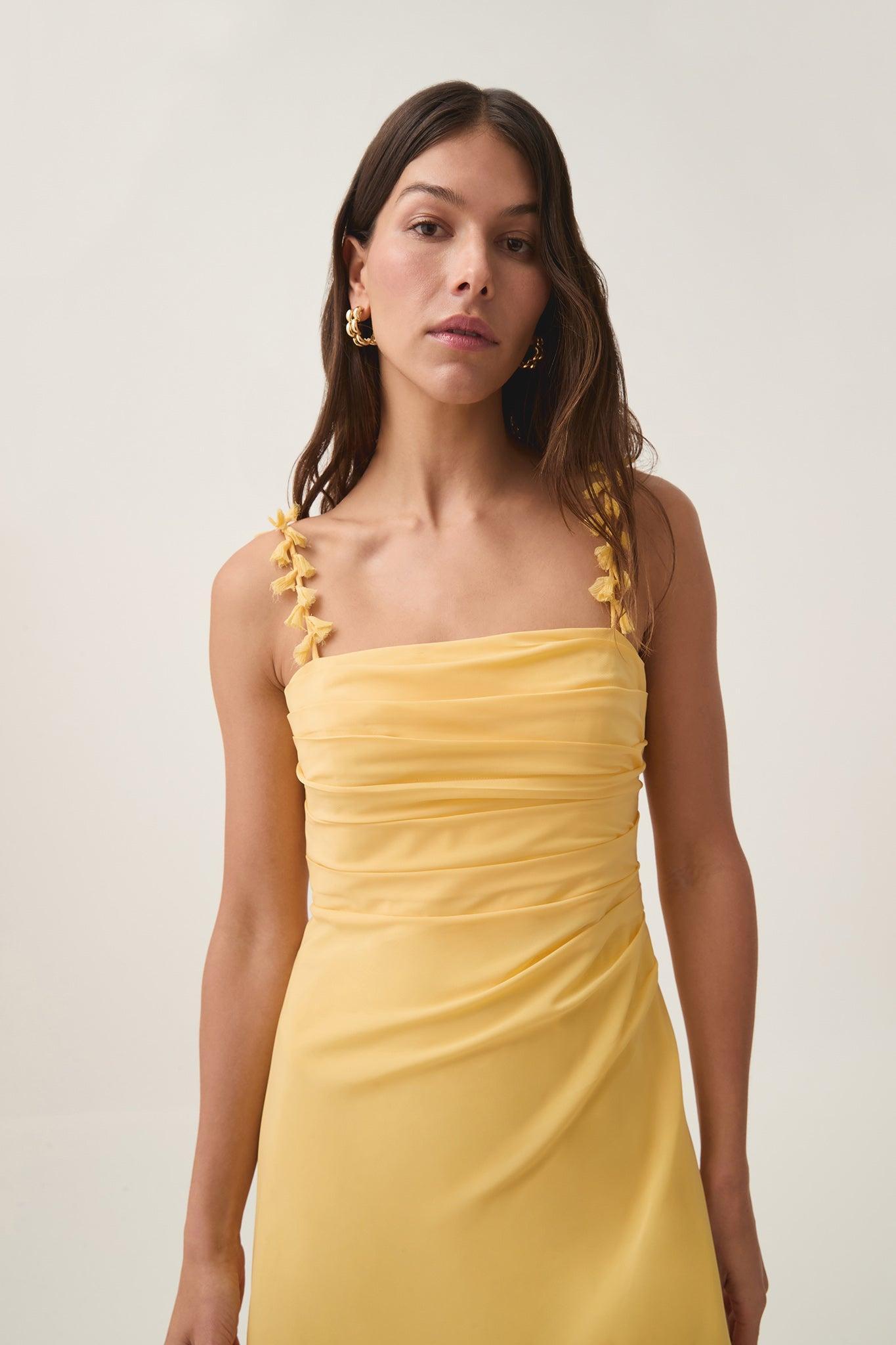 Telma Ruffle Mini Micro Dress Product Image