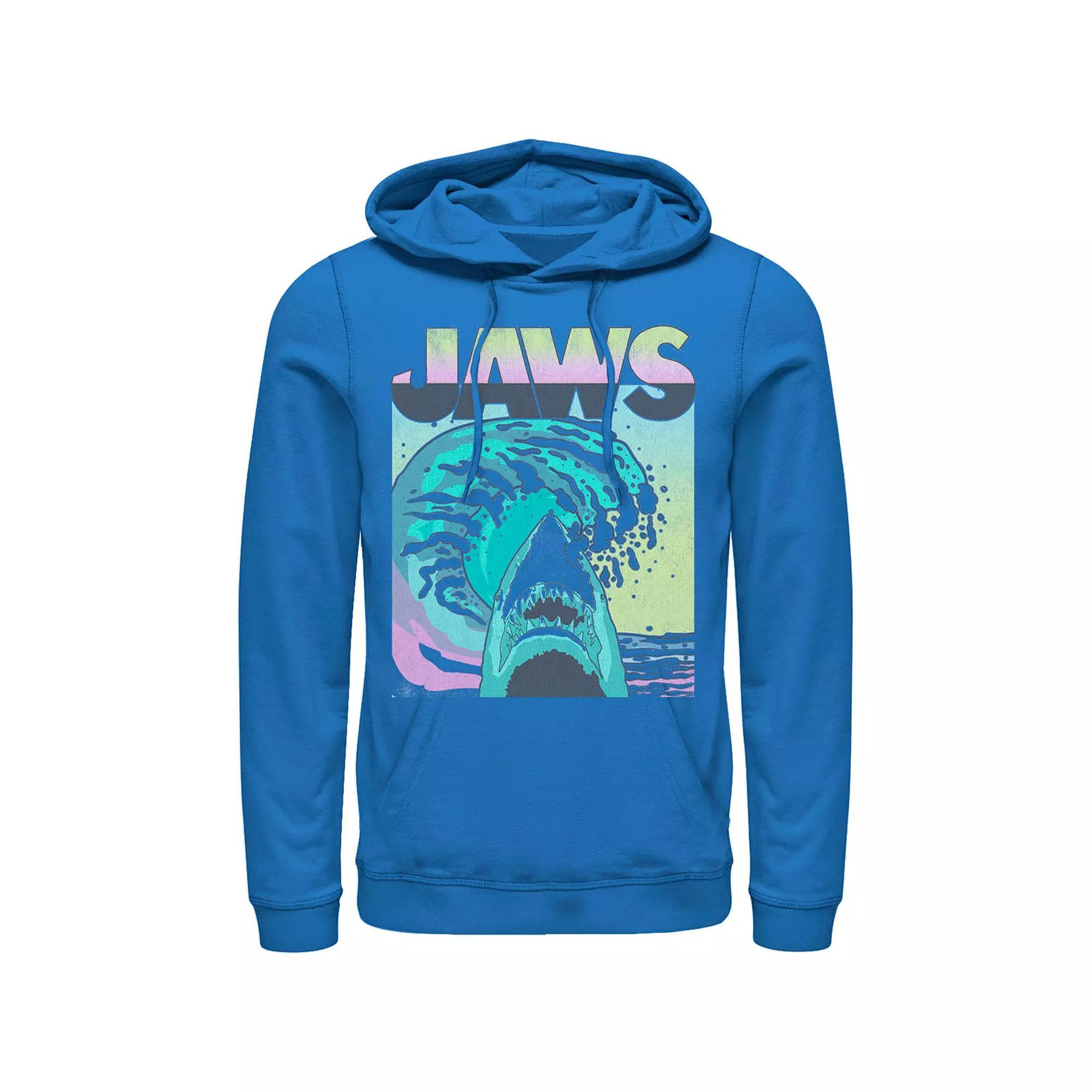Men's Jaws 80s Jaws Vintage Poster Hoodie, Size: 3XL, Royal Product Image