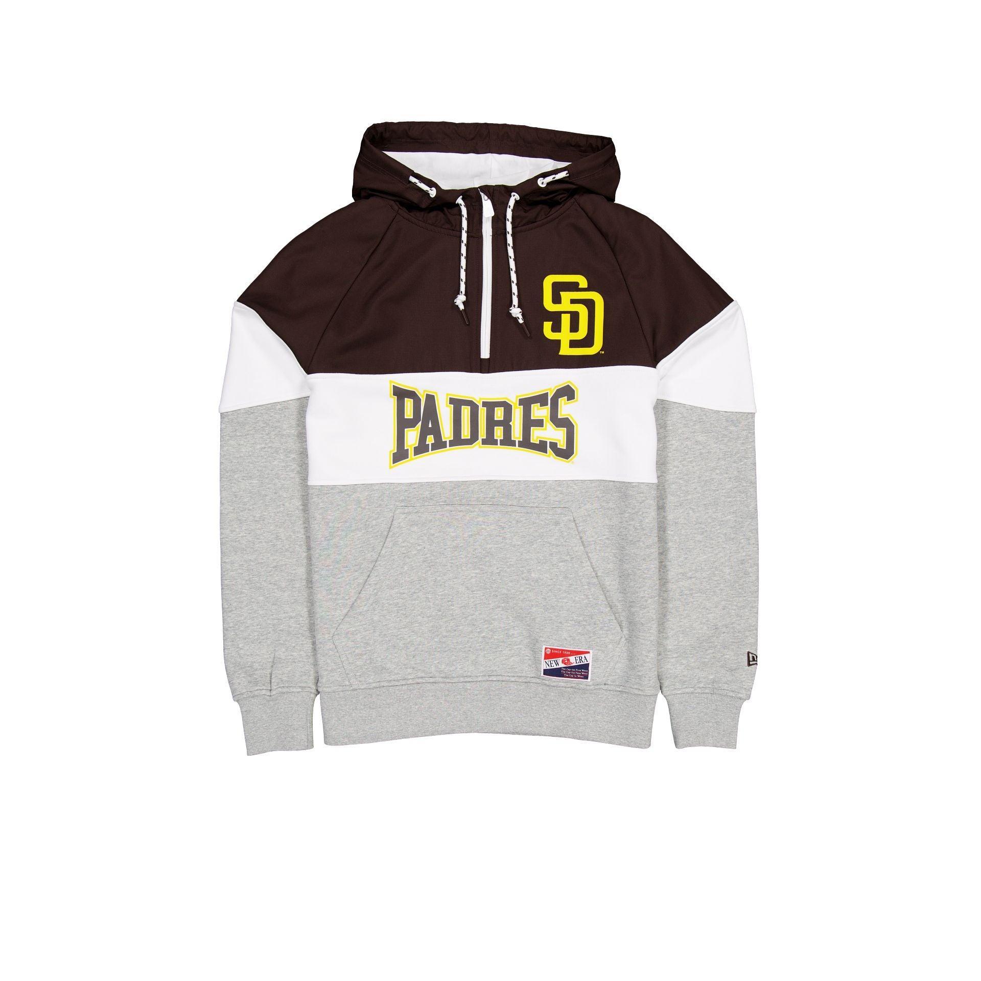 Chicago Cubs Throwback Color Block Hoodie Male Product Image