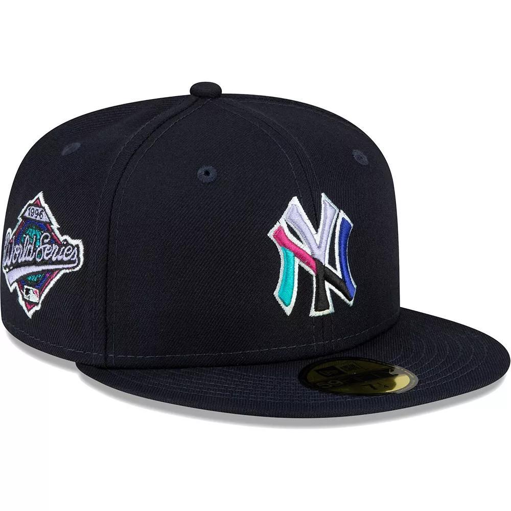Men's New Era Navy New York Yankees 1996 World Series Polar Lights 59FIFTY Fitted Hat, Size: 7 3/4, Blue Product Image