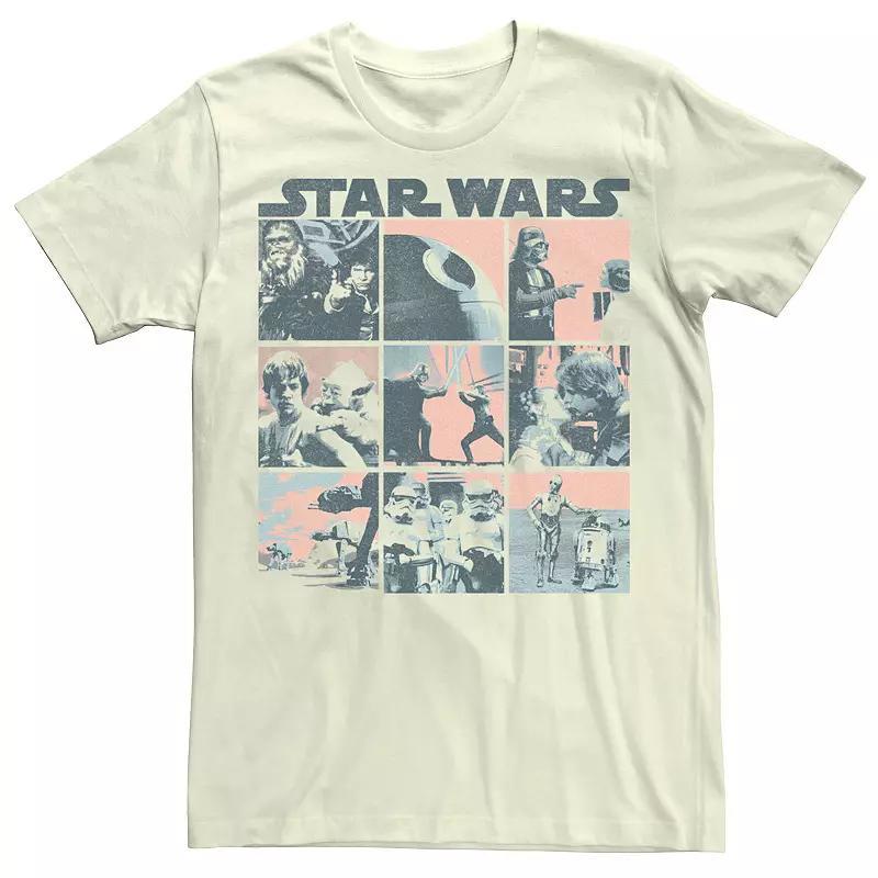 Men's Star Wars Retro Scene Box Up Tee, Size: Large, Natural Product Image
