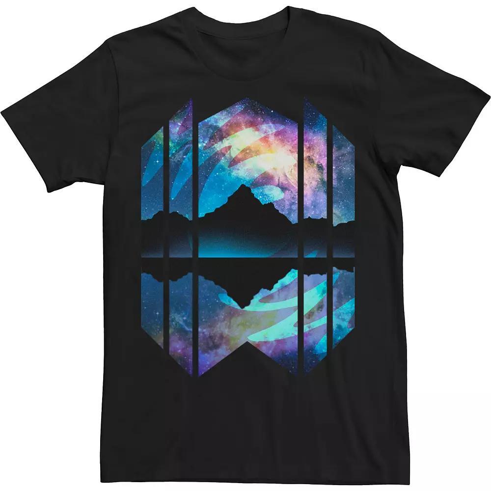 Big & Tall Night Mountain Galactic Tee, Mens Product Image