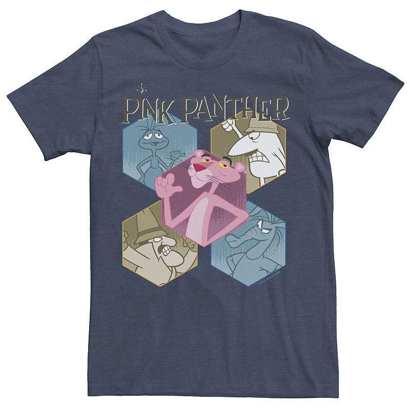 Mens Pink Panther Hexagonal Portraits Graphic Tee Product Image