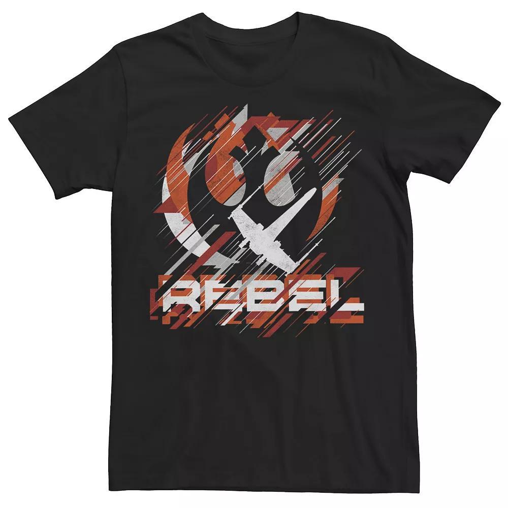 Men's Star Wars Rogue One Rebel Geometric Art Tee, Size: Large, Black Product Image