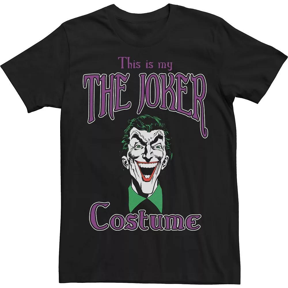 Men's DC Comics This Is My The Joker Costume Text Tee, Size: XXL, Black Product Image