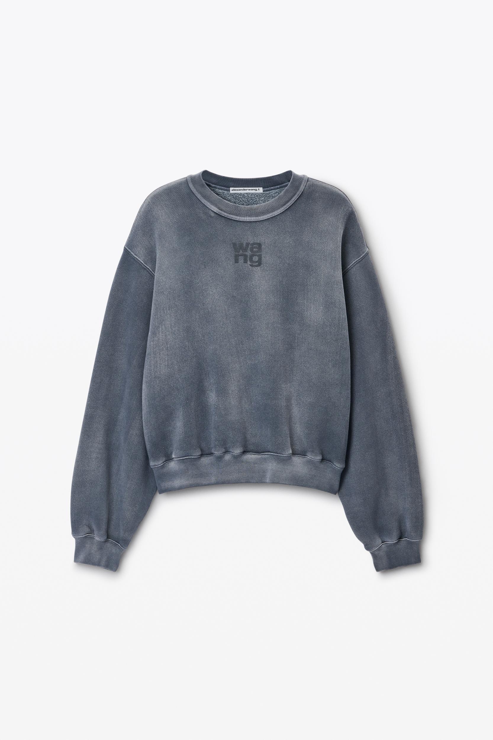 Puff Logo Sweatshirt In Structured Terry Product Image