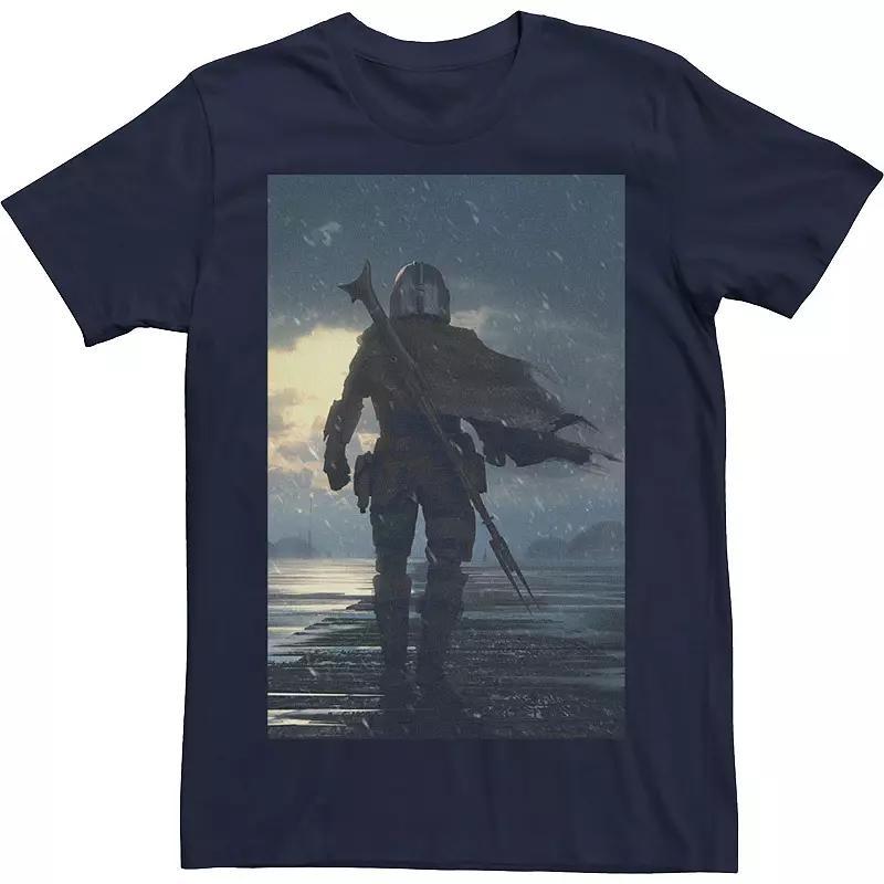 Men's Star Wars Mando The Way Poster Tee, Size: Large, Blue Product Image