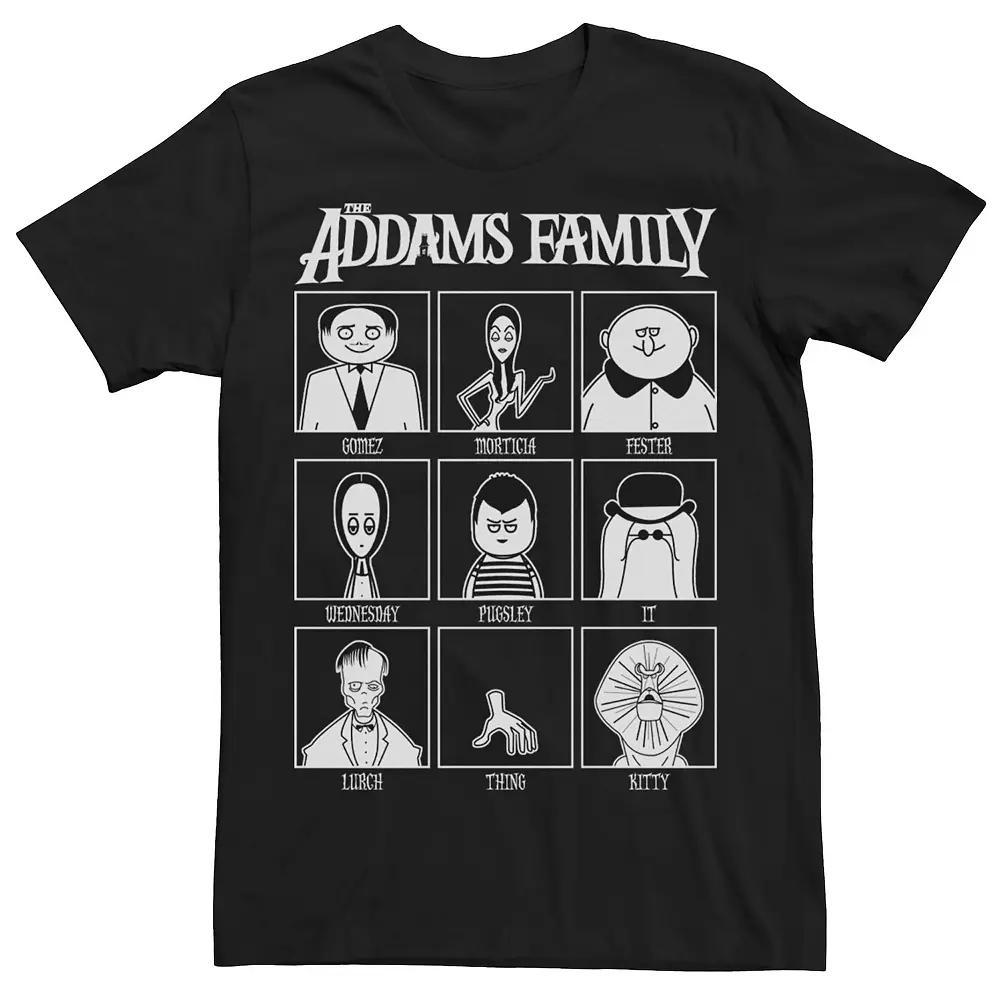 Men's The Addams Family Yearbook Tee, Size: XXL, Black Product Image
