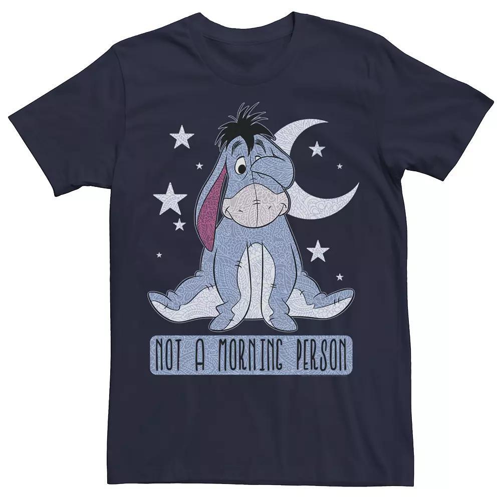 Disney's Winnie The Pooh Eeyore Men's Not A Morning Person Tee, Size: Medium, Blue Product Image