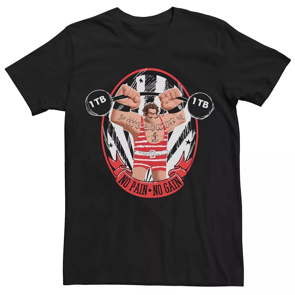 Disney's Wreck-It Ralph 2 No Pain No Gain Men's Tee, Size: Large, Black Product Image