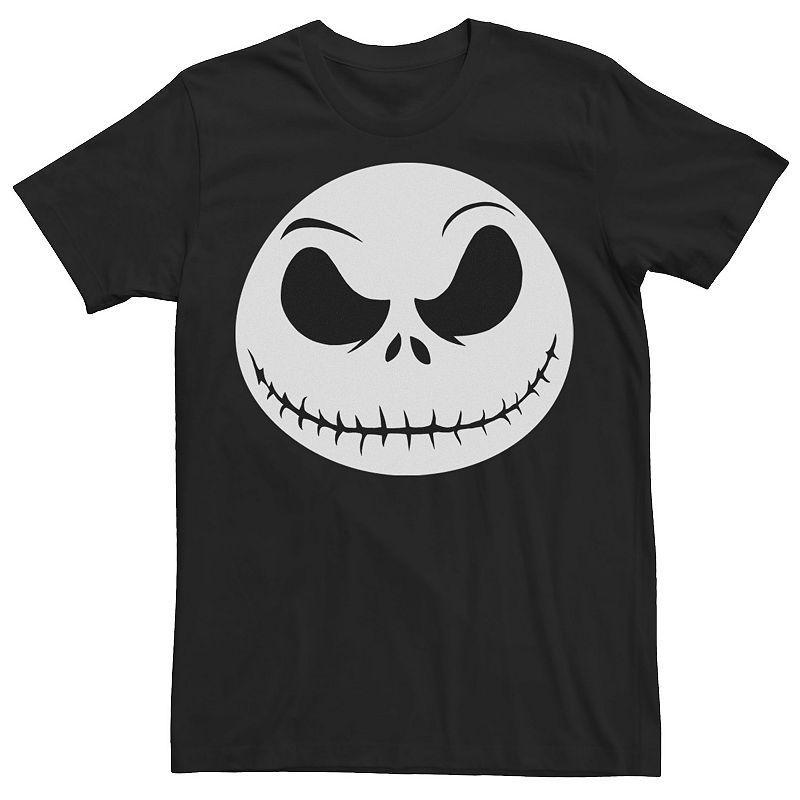 Disney's The Nightmare Before Christmas Jack Skellington Men's Big Face Tee, Size: XXL, Black Product Image