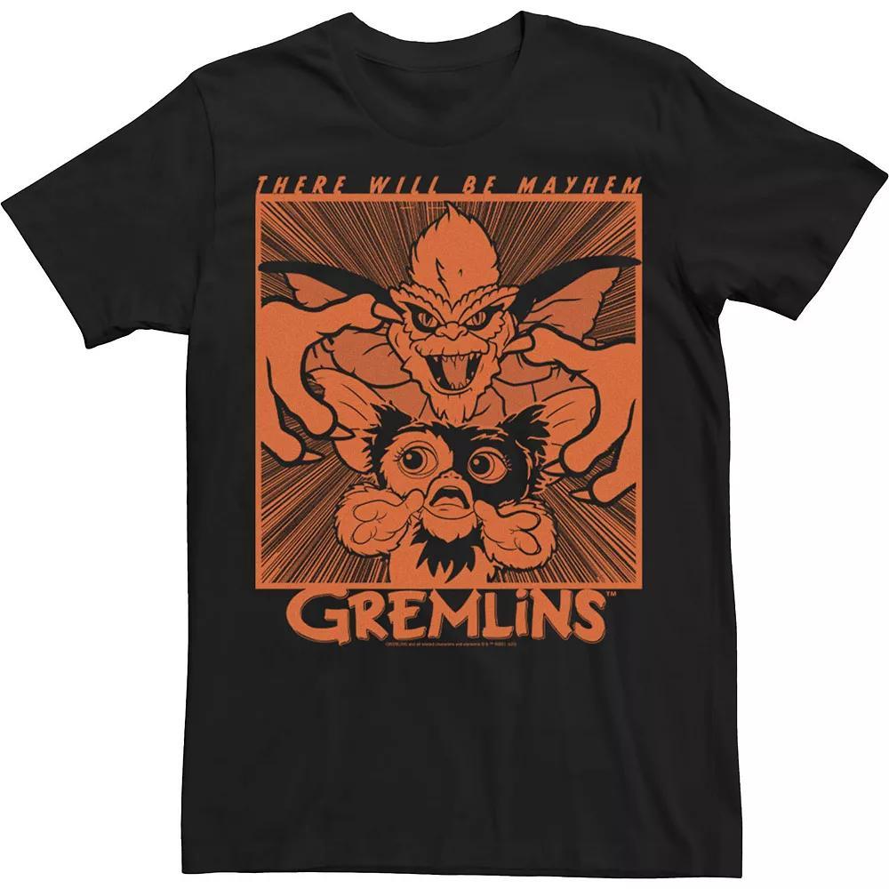 Men's Gremlins There Will Be Mayhem Tee, Size: XXL, Black Product Image