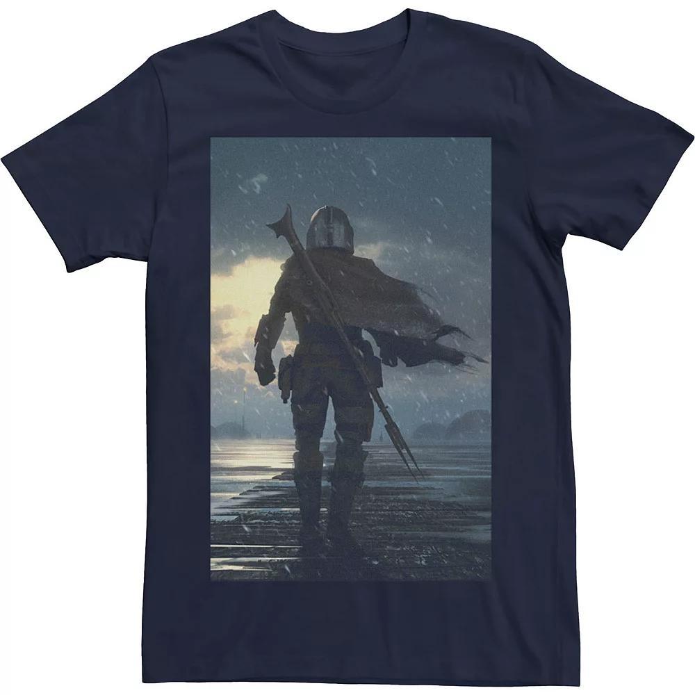 Men's Star Wars Mando The Way Poster Tee, Size: Large, Blue Product Image