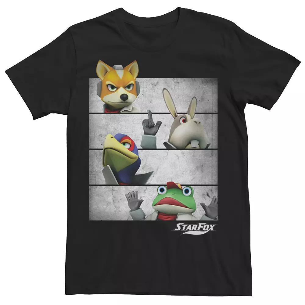 Men's Star Fox Group Shot Tee, Size: Medium, Black Product Image