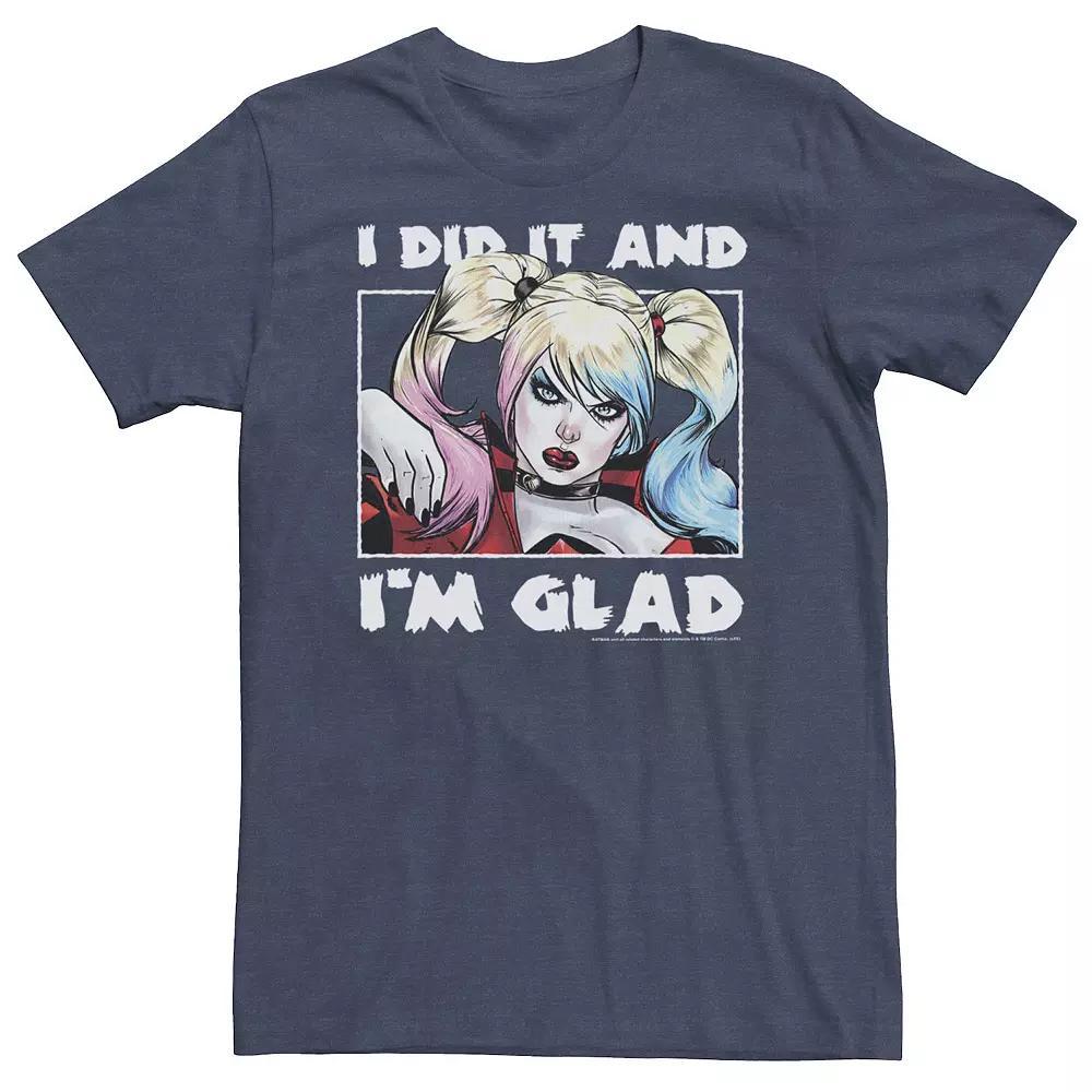 Big & Tall DC Comics Batman Harley Did It Tee, Mens Navy Grey Product Image