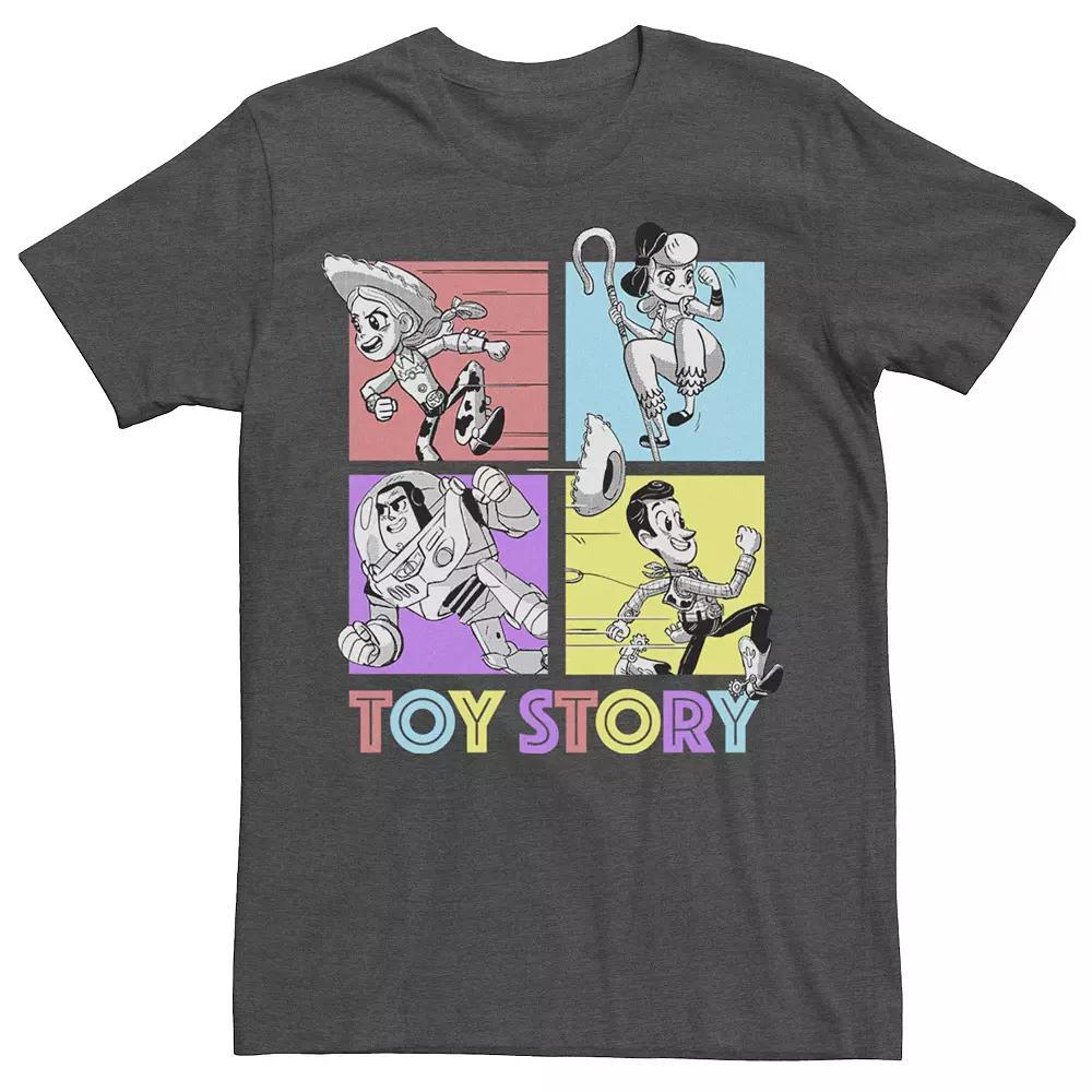 Disney / Pixar's Toy Story Men's Blocks Poster Tee, Size: XS, Grey Heather Product Image