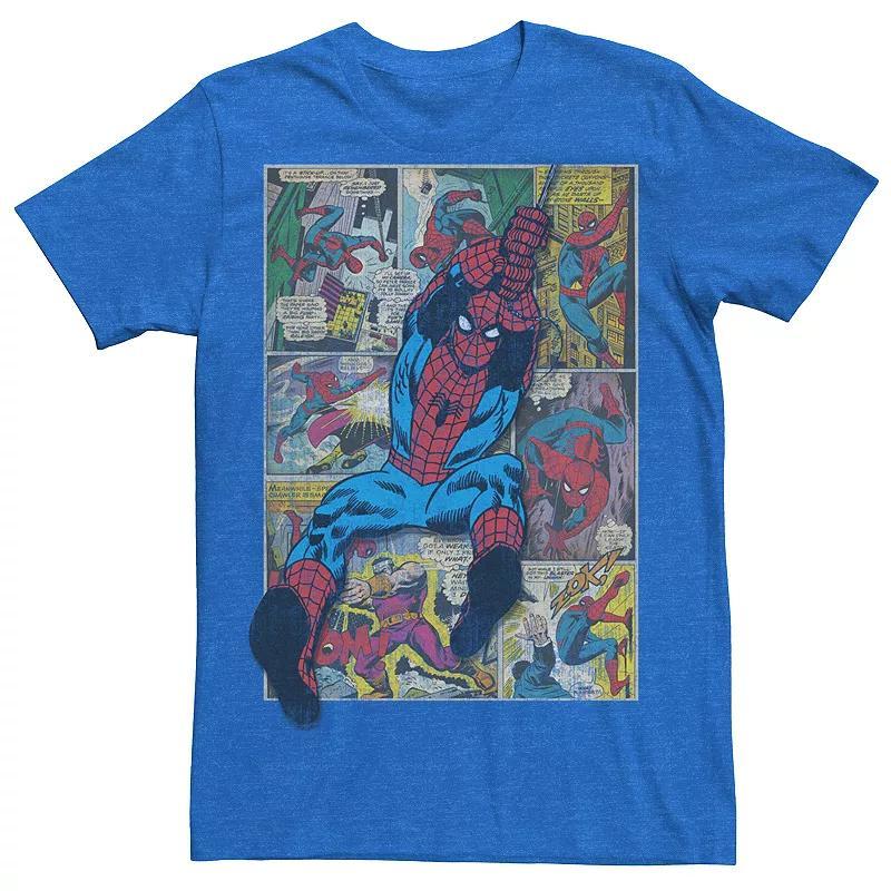 Men's Super Mario Bros Another Castle Tee, Size: XL, Navy Grey Product Image