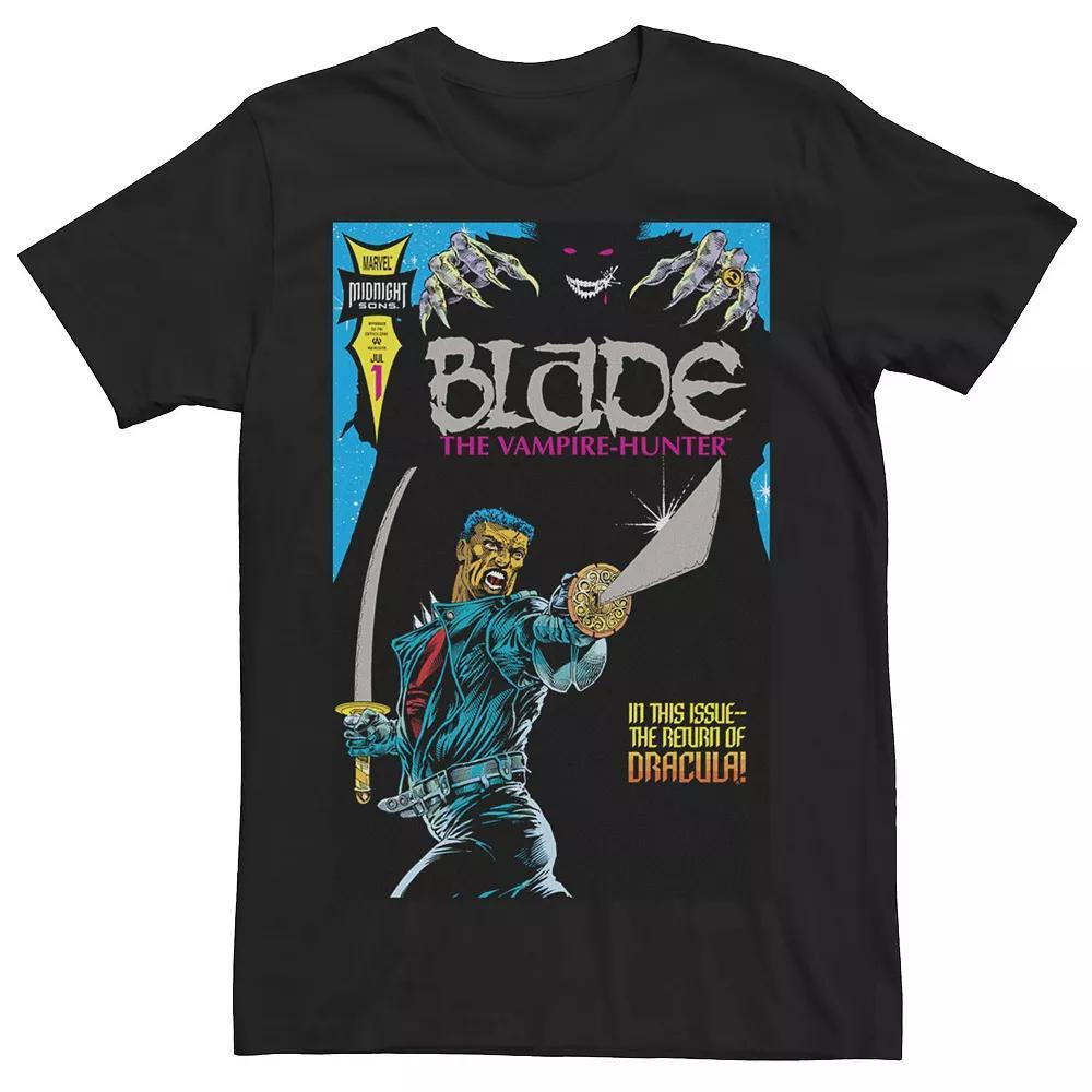 Men's Marvel Blade The Return Of Dracula Comic Cover Tee, Size: Medium, Black Product Image