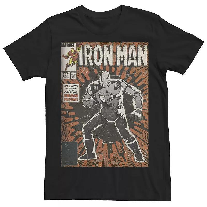Mens Marvel Avengers Iron Man Return Of The Original Comic Cover Graphic Tee Product Image