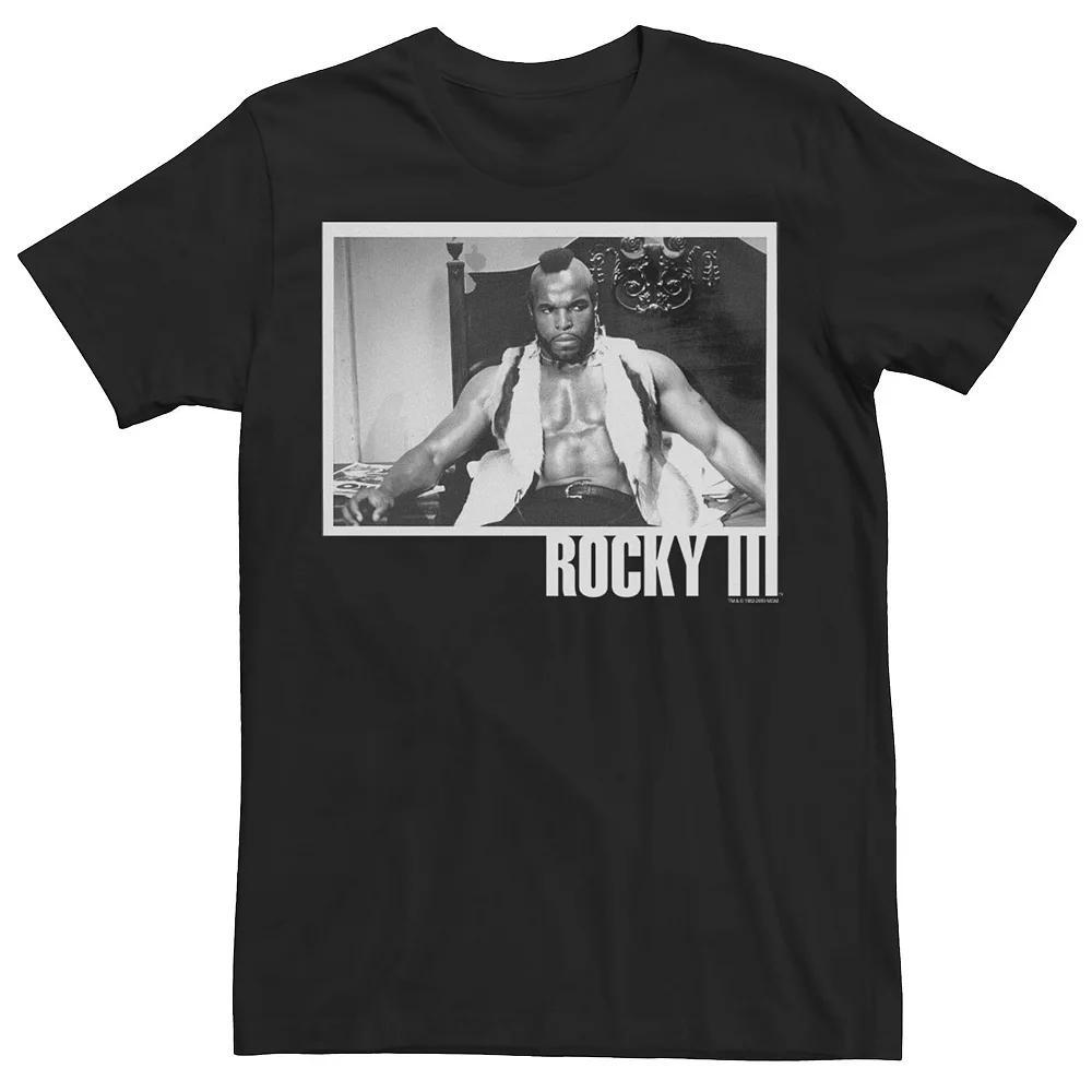 Men's Rocky 3 Clubber Lang Black And White Photograph Tee, Size: 3XL Product Image