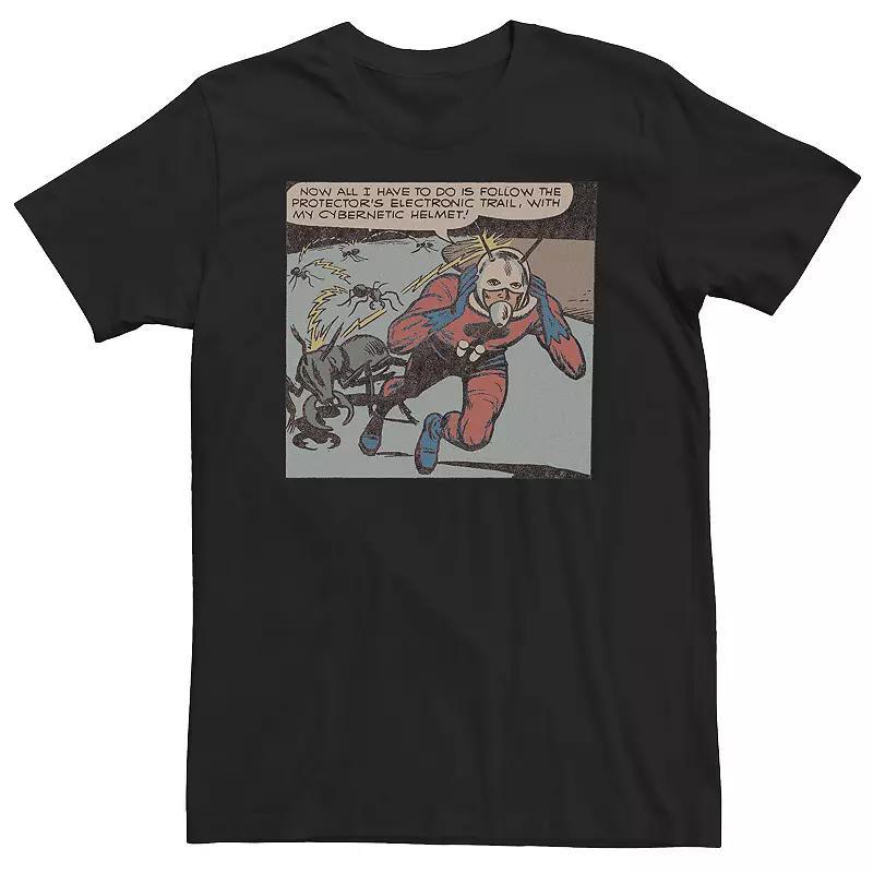 Big & Tall Marvel Ant-Man Classic Retro Panel Art Tee, Men's, Size: 4XLT, Black Product Image