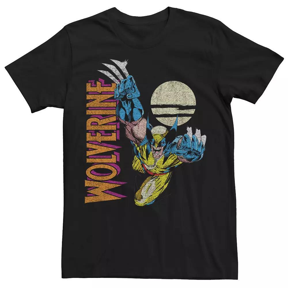 Men's Marvel X-Men Wolverine Claws Out Action Shot Tee, Size: Medium, Black Product Image
