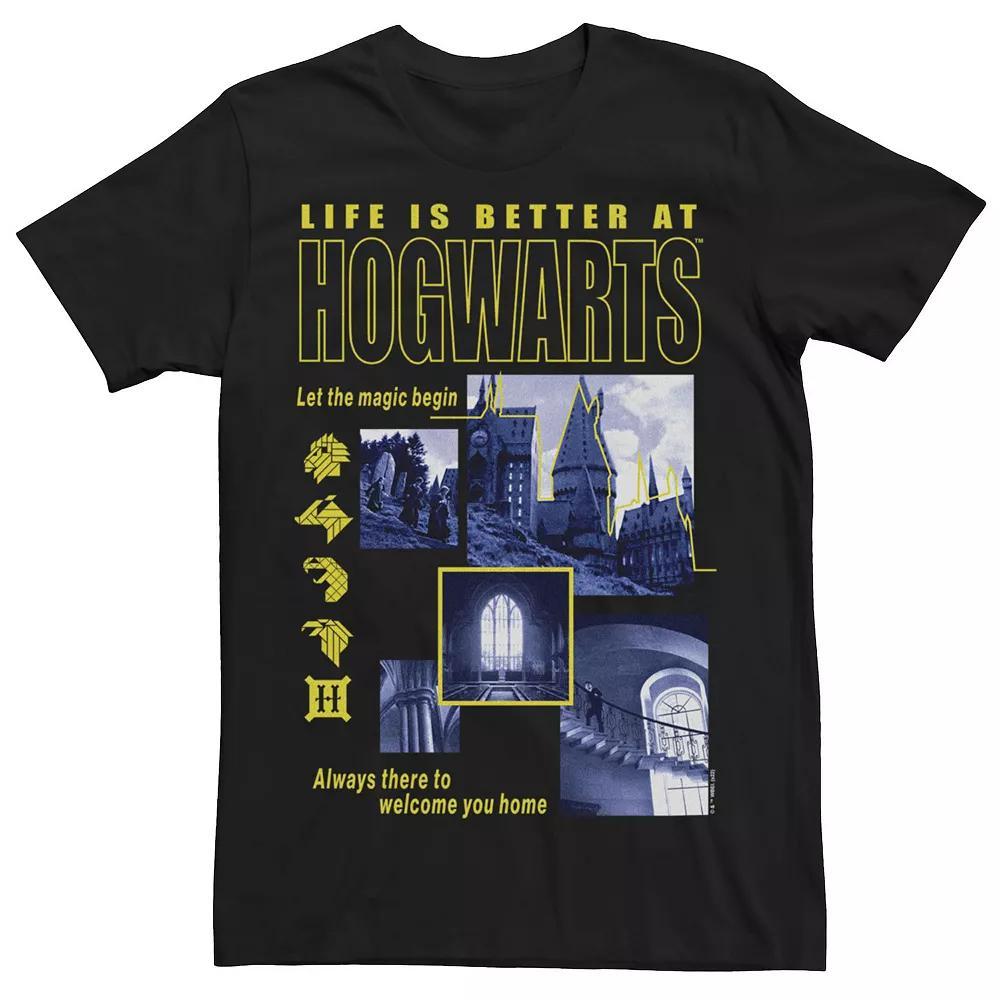 Men's Harry Potter Deathly Hallows 2 Let The Magic Begin Tee, Size: XXL, Black Product Image
