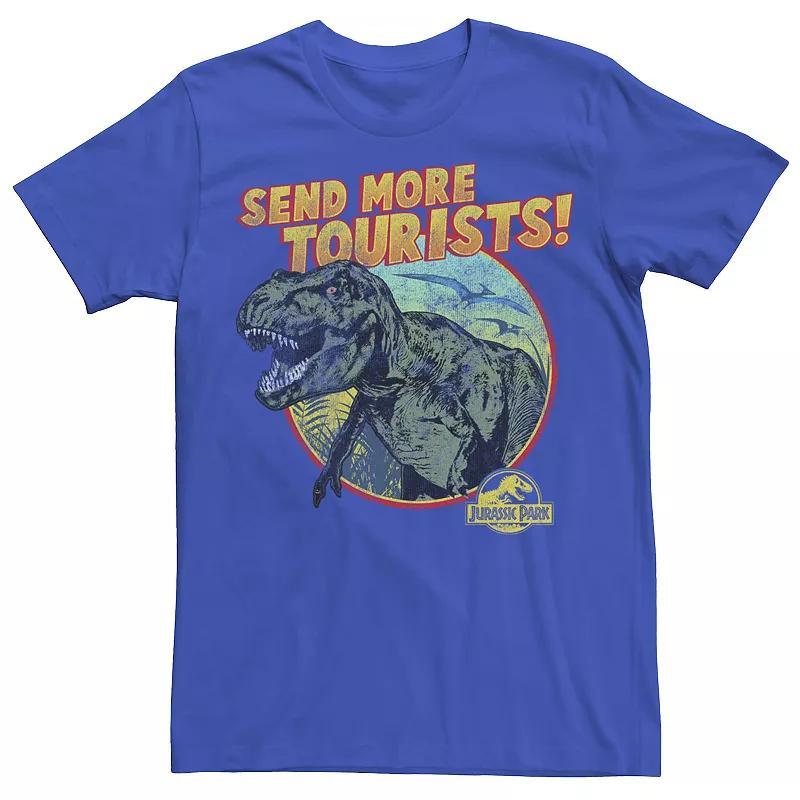Men's Jurassic Park T-Rex Send More Tourists Tee, Size: Medium, Royal Product Image