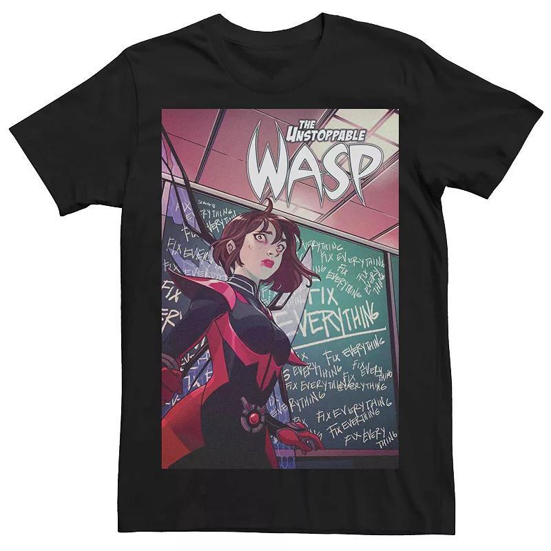 Men's Marvel's The Unstoppable Wasp (2018) #4 Comic Cover Tee, Size: XXL, Black Product Image