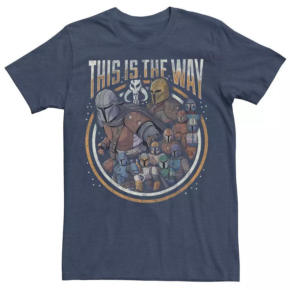 Men's Star Wars The Mandalorian Group Shot This Is The Way Tee, Size: Medium, Grey Heather Product Image
