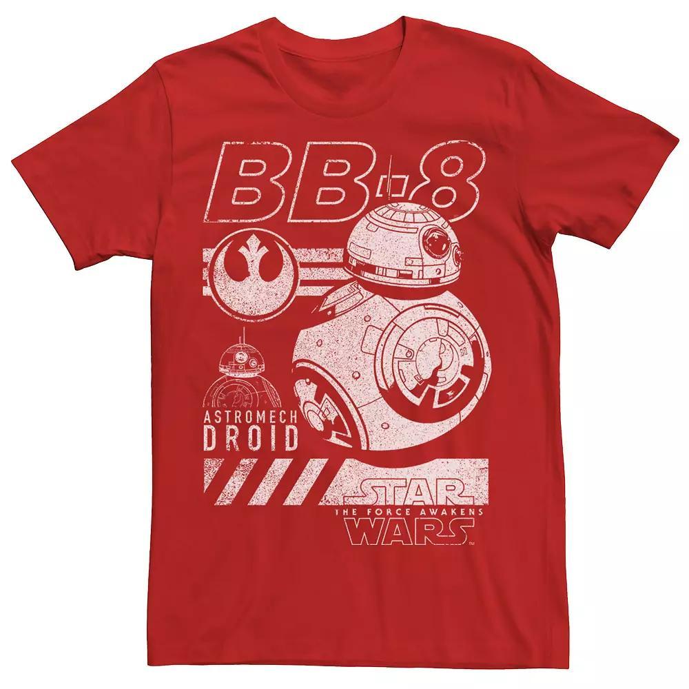 Men's Star Wars The Force Awakens BB-8 Astromech Droid Graphic Tee, Size: Small, Red Product Image