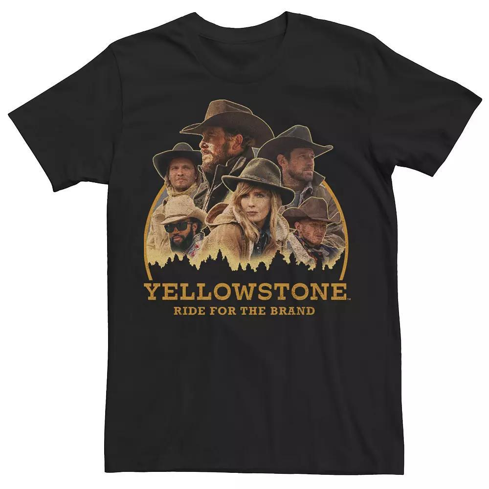 Men's Yellowstone Ride For The Brand Cast Badge Graphic Tee, Size: Medium, Black Product Image