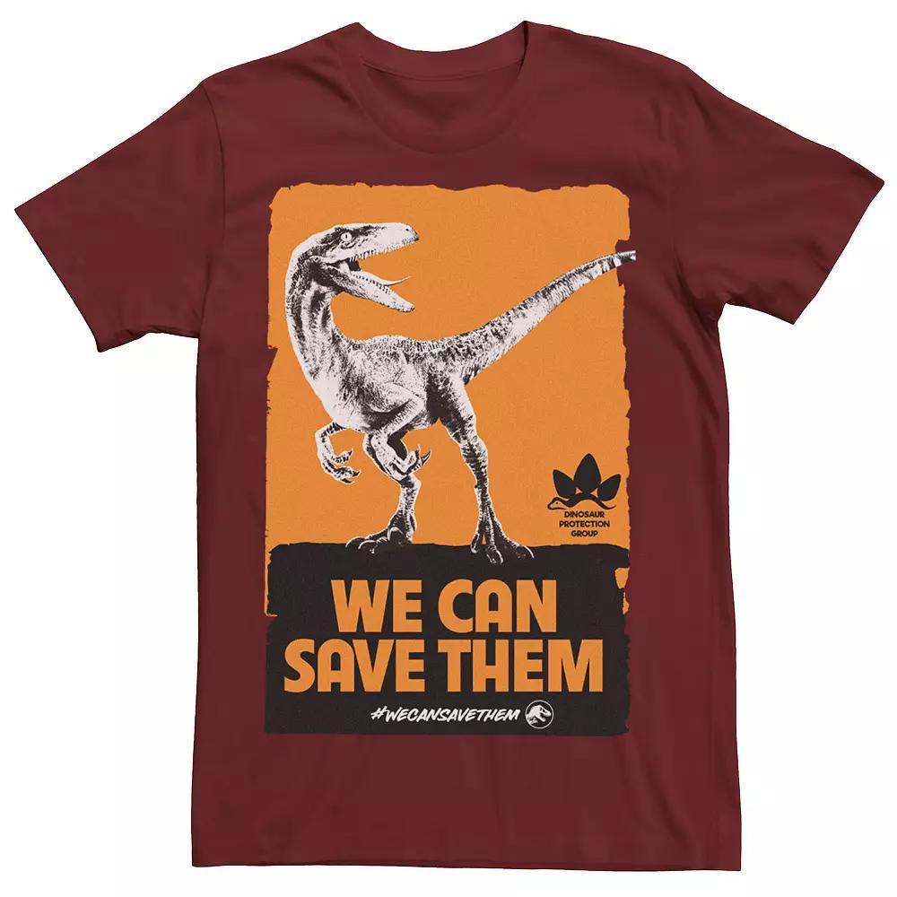 Men's Jurassic World We Can Save Them Poster Tee, Size: XXL, Kelly Product Image