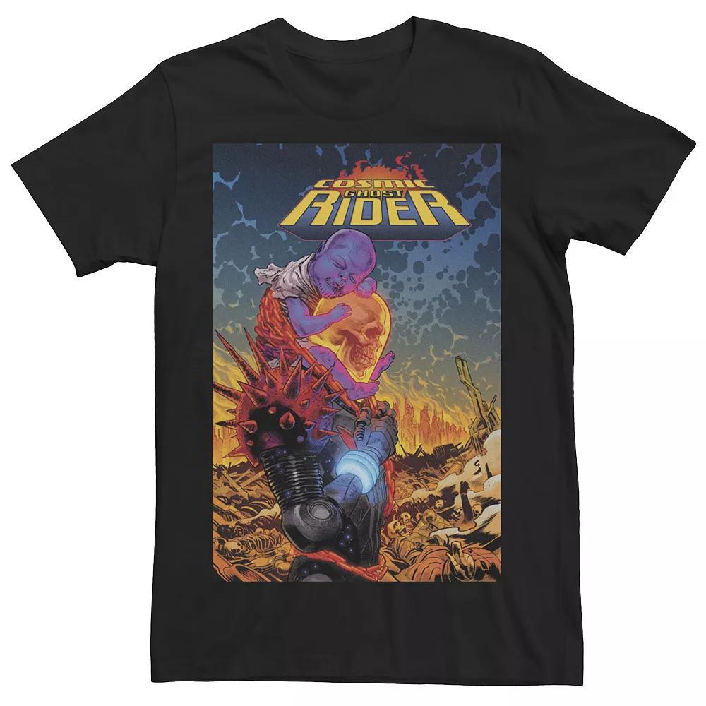 Men's Marvel Cosmic Ghost Rider Comic Cover Graphic Tee, Size: XL, Black Product Image
