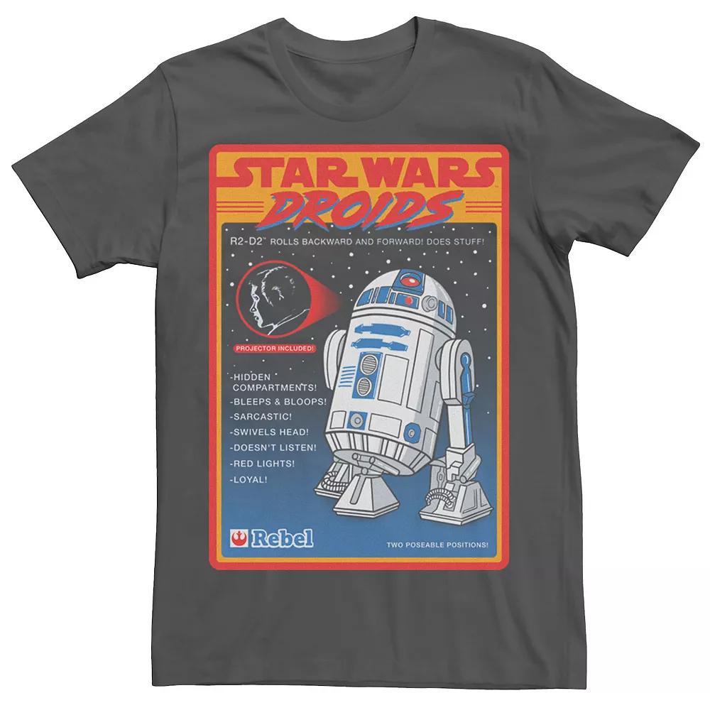Men's Star Wars Droids R2-D2 Advertisement Poster Tee, Size: XL, Grey Heather Product Image