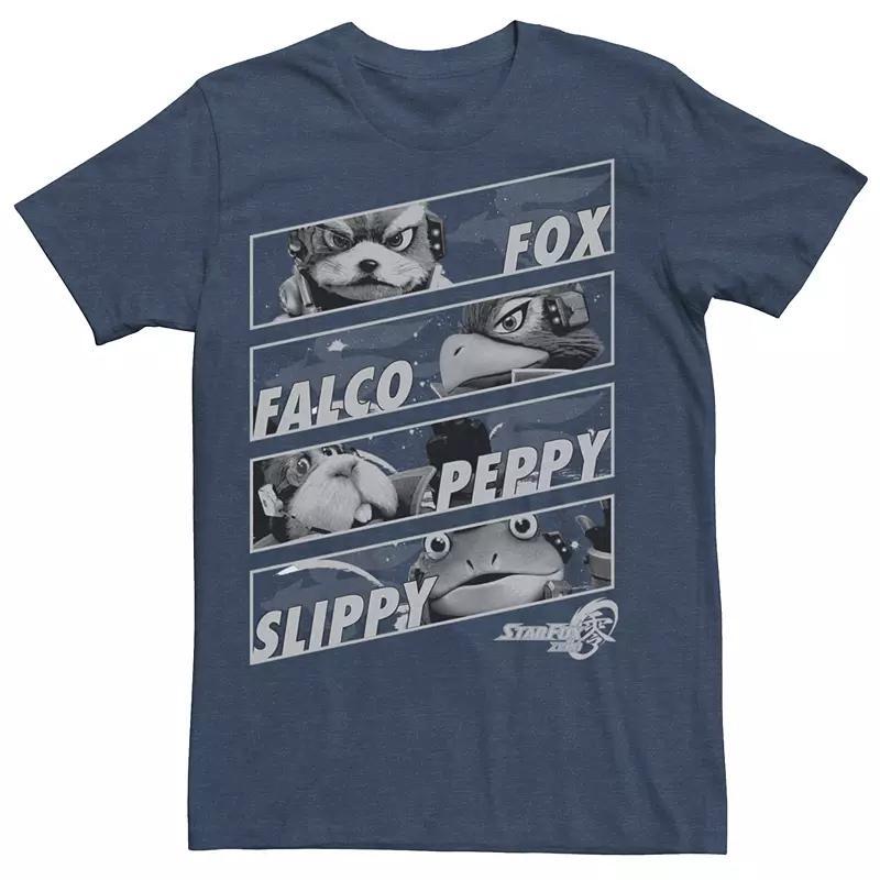 Mens Star Fox Zero Team Change Tee Navy Grey Product Image
