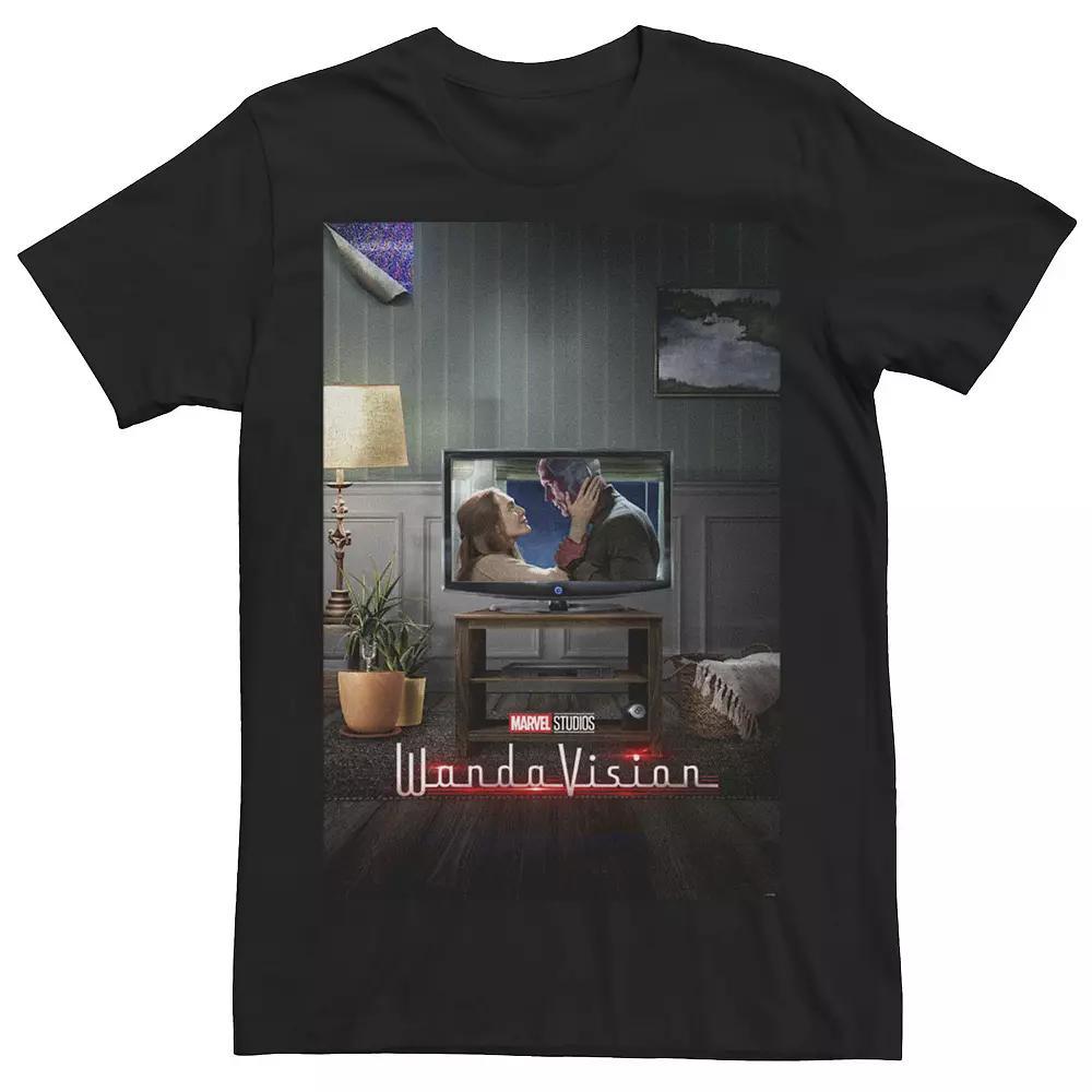 Men's Marvel Studios WandaVision On Television Tee, Size: Large, Black Product Image