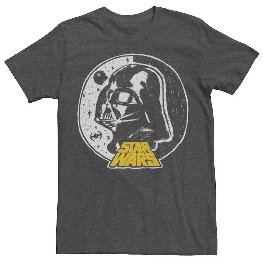 Men's Star Wars Moon Man Short Sleeve Graphic Tee, Size: XXL, Grey Heather Product Image