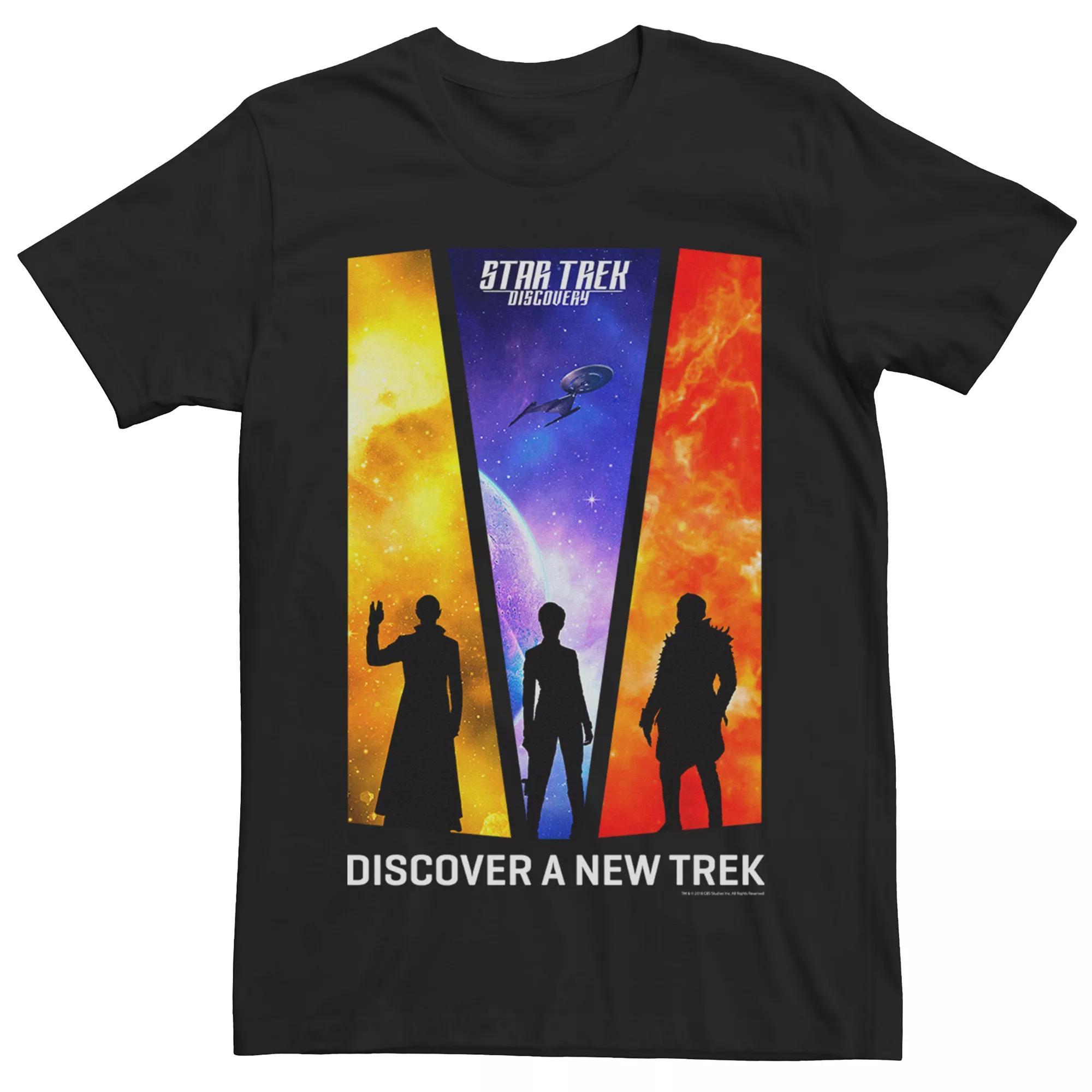Men's Star Trek Discovery "A New Trek" Graphic Tee, Size: Large, Black Product Image