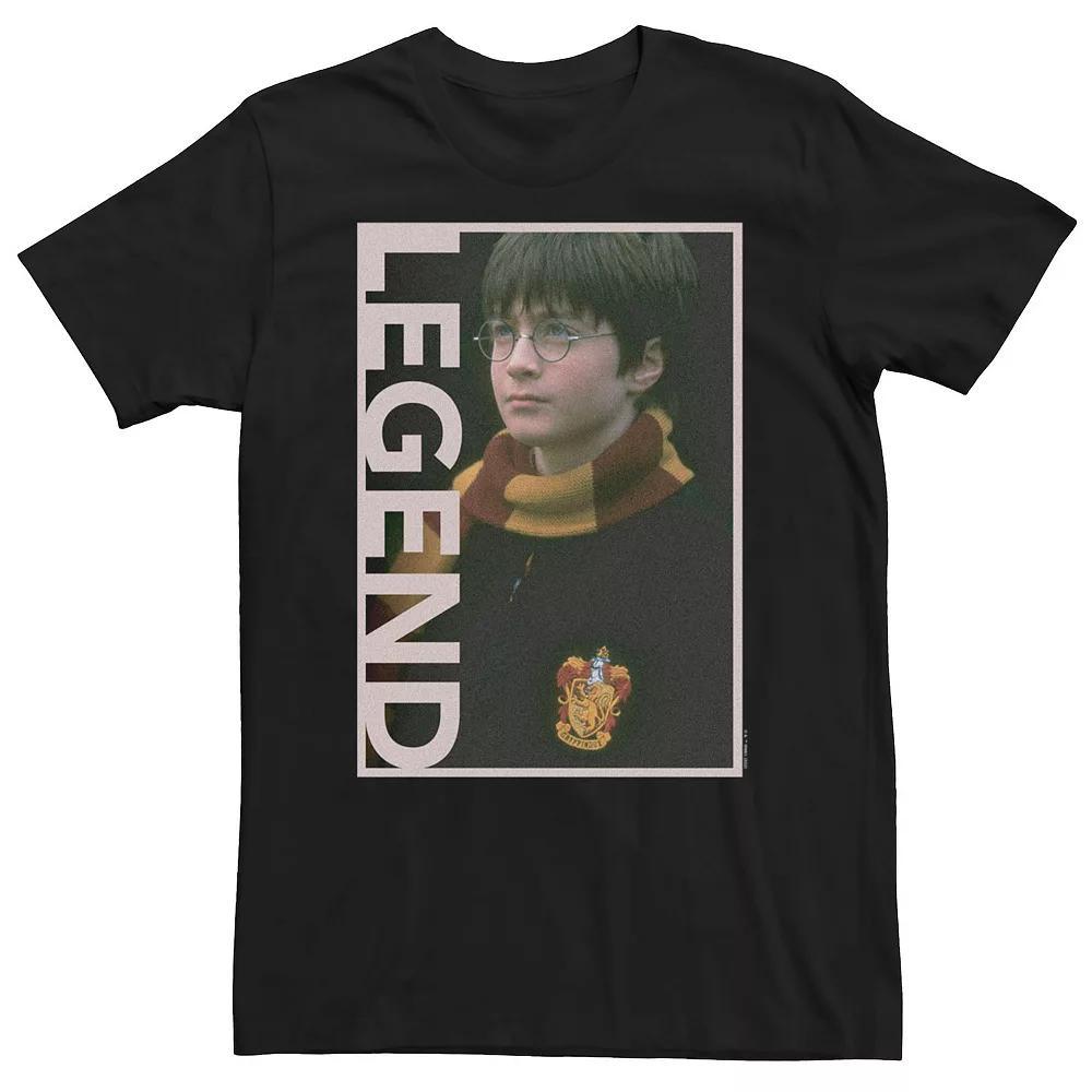 Big & Tall Harry Potter Deathly Hallows 2 Harry Potter Harry Legend PortraitTee, Men's, Size: 3XL, Black Product Image