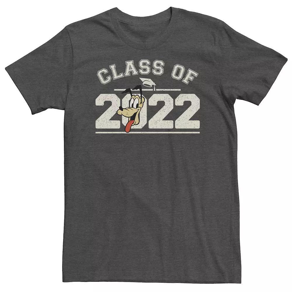 Disney's Mickey Classic Class Of 2022 Grad Mickey Men's Tee, Size: Medium, Grey Heather Product Image