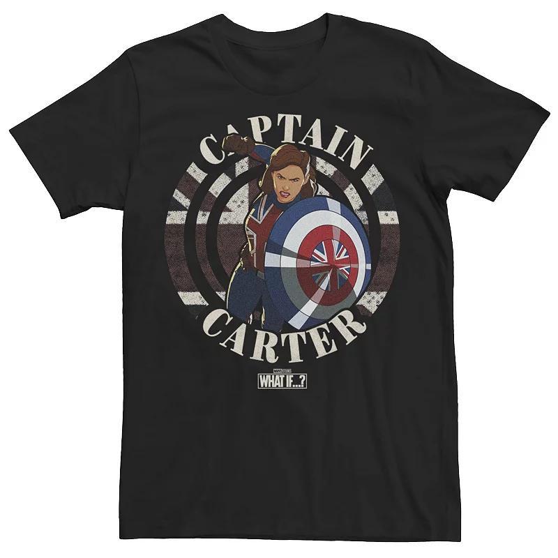 Men's Marvel What If Captain Carter Stamp Tee, Boy's, Size: XXL, Grey Product Image