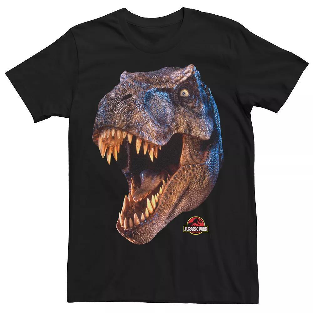 Men's Jurassic Park T-Rex Head Roar Tee, Size: XXL, Navy Grey Product Image