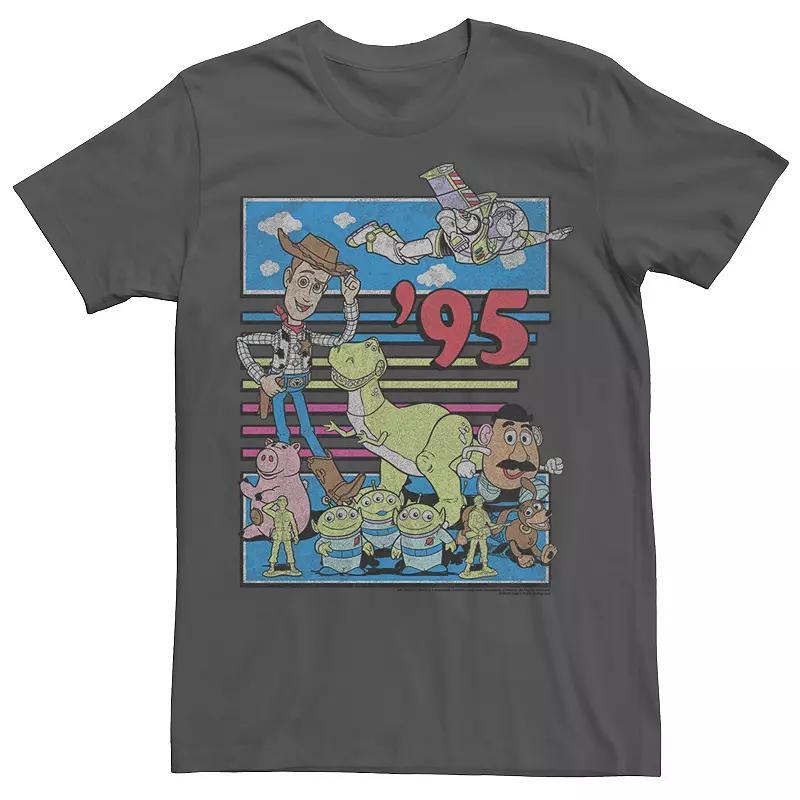 Disney / Pixar's Toy Story Men's 95 Retro Distressed Colorful Tee, Size: 3XL, Light Blue Product Image
