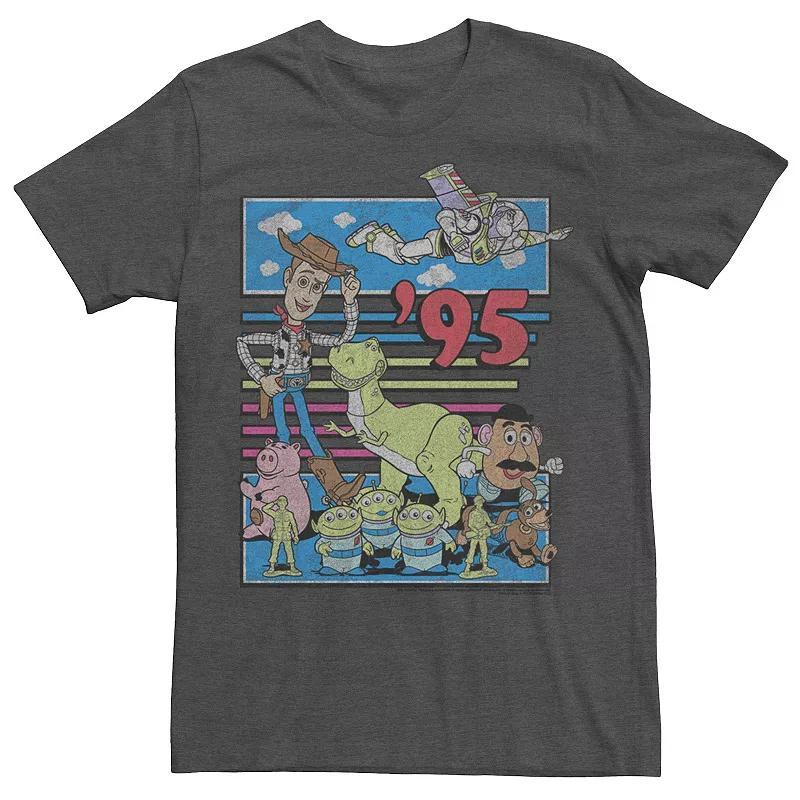 Disney / Pixar's Toy Story Men's 95 Retro Distressed Colorful Tee, Size: 3XL, Light Blue Product Image