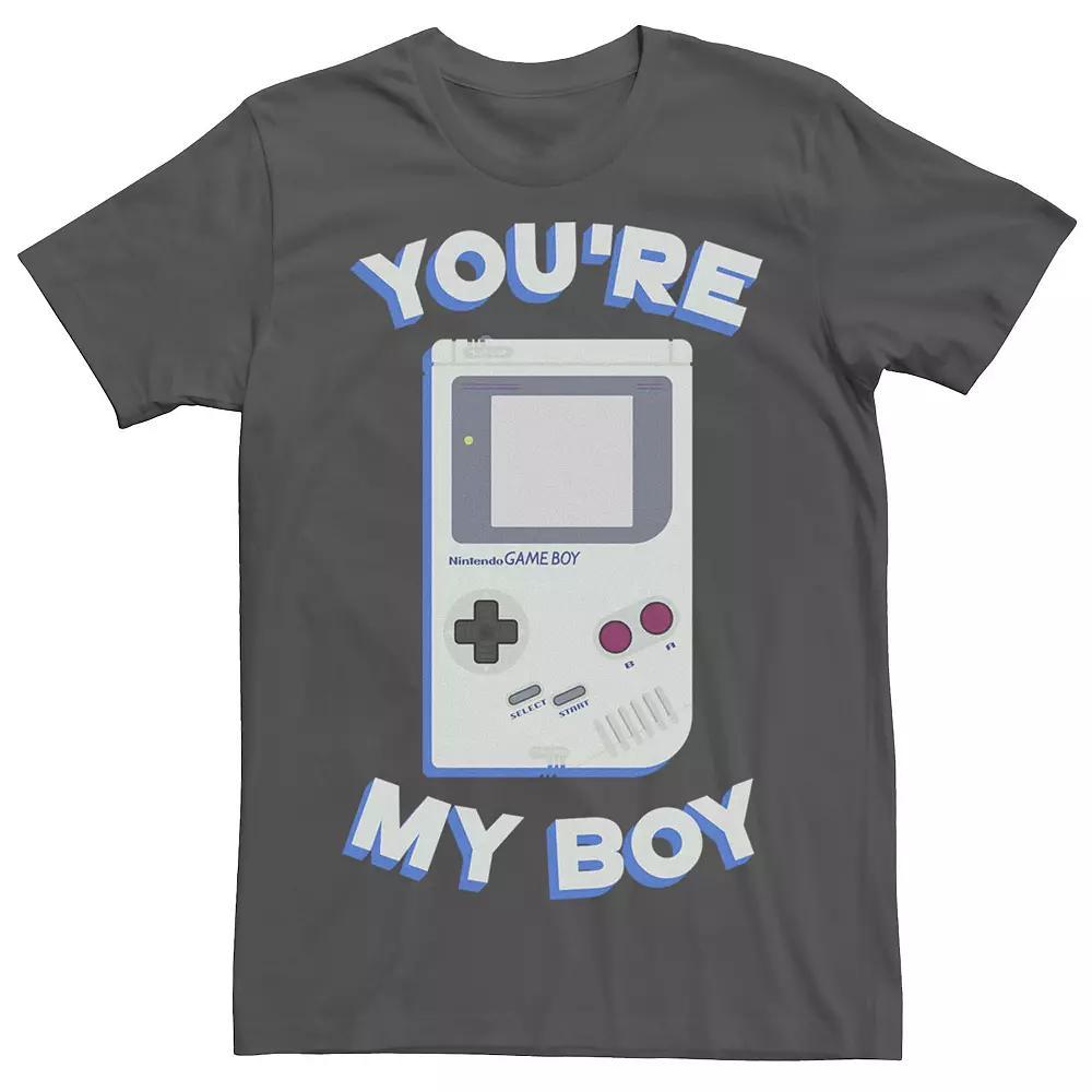 Mens Nintendo Game Boy Retro Youre My Boy Tee Grey Product Image